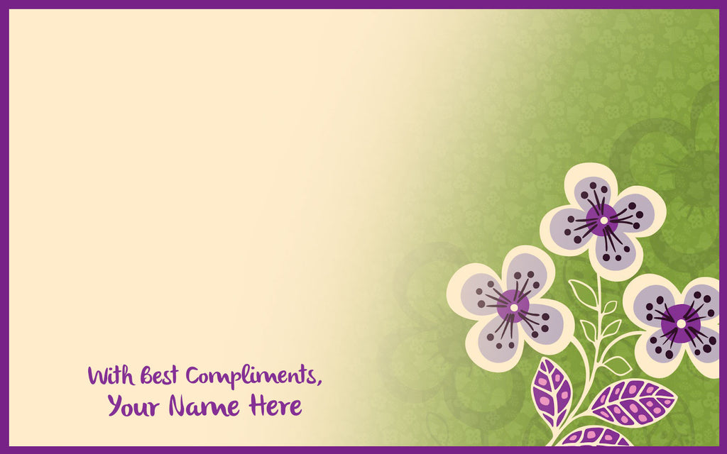 Green & Purple Flowers