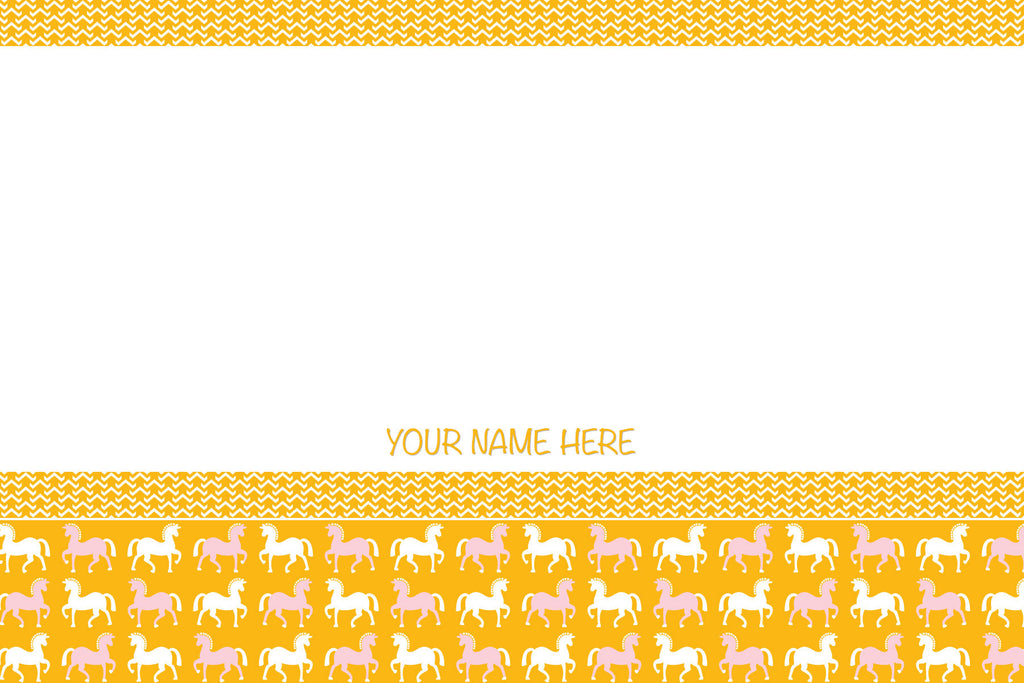 Horse Patterned Border