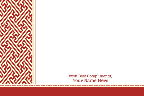 Maroon Geometric Pattern