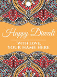 Floral Elegance of Diwali Gift Tags