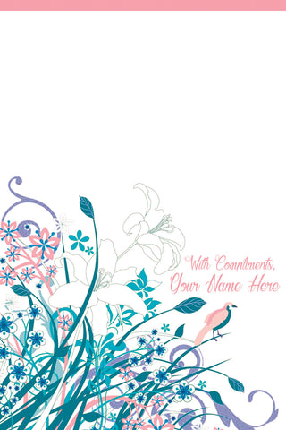 Pink and Blue Lilies