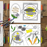 Food Themed Doodle Placemats