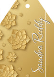 Gold Floral Elegance Gift Tags