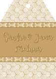Gold Geometry Gift Tag