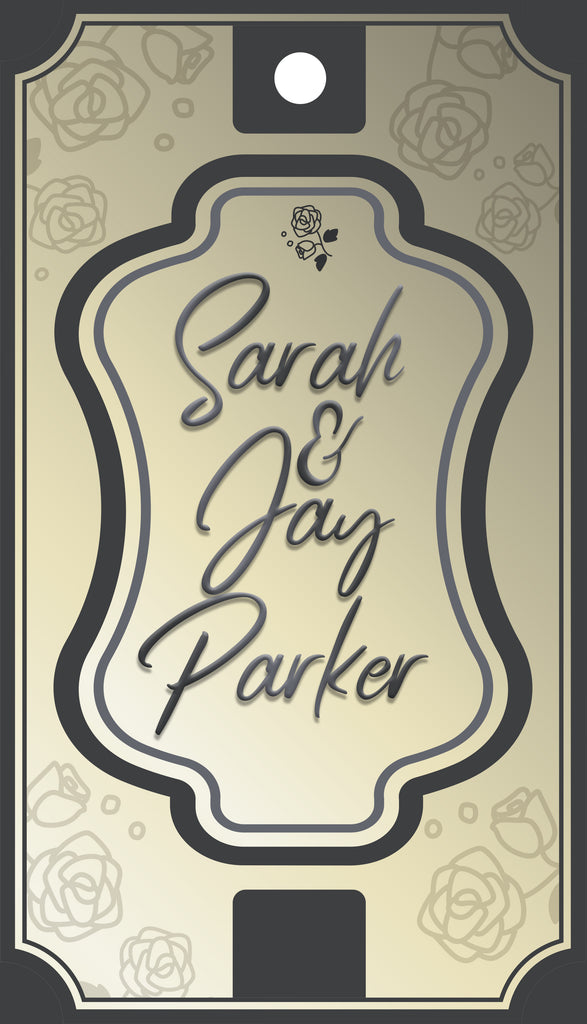 Grey Rose Art Deco Gift Tags