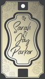 Grey Rose Art Deco Gift Tags