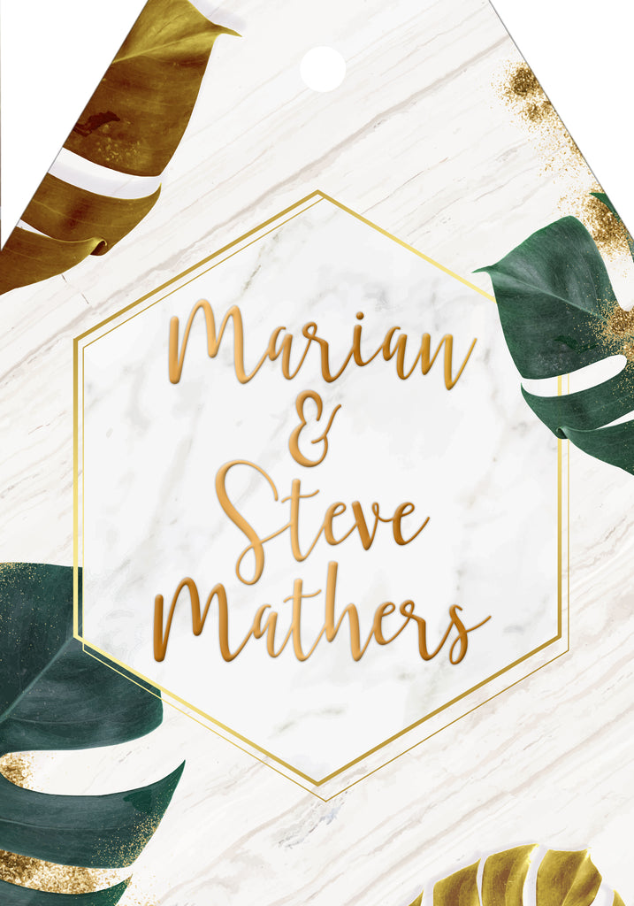 Leaves and Marble Gift Tags