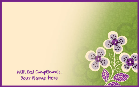 Green & Purple Flowers
