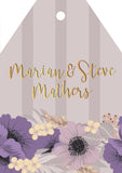 Purple Flowers Gift Tags