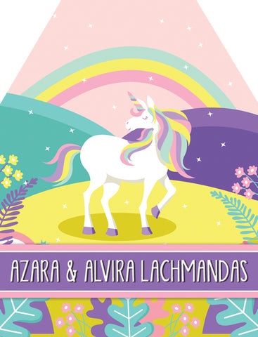 Unicorns and Rainbows Gift Tag