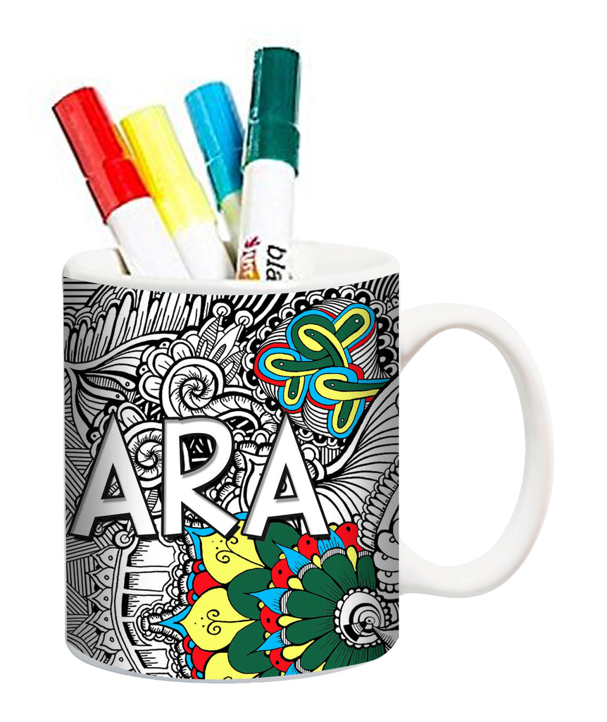 Tribal Totem Doodle Mug